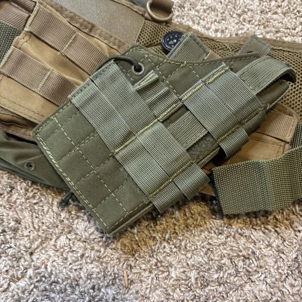 5.11 Tactical Padded MOLLE Battle Belt Holster Air soft Full Setup Medium Buckle